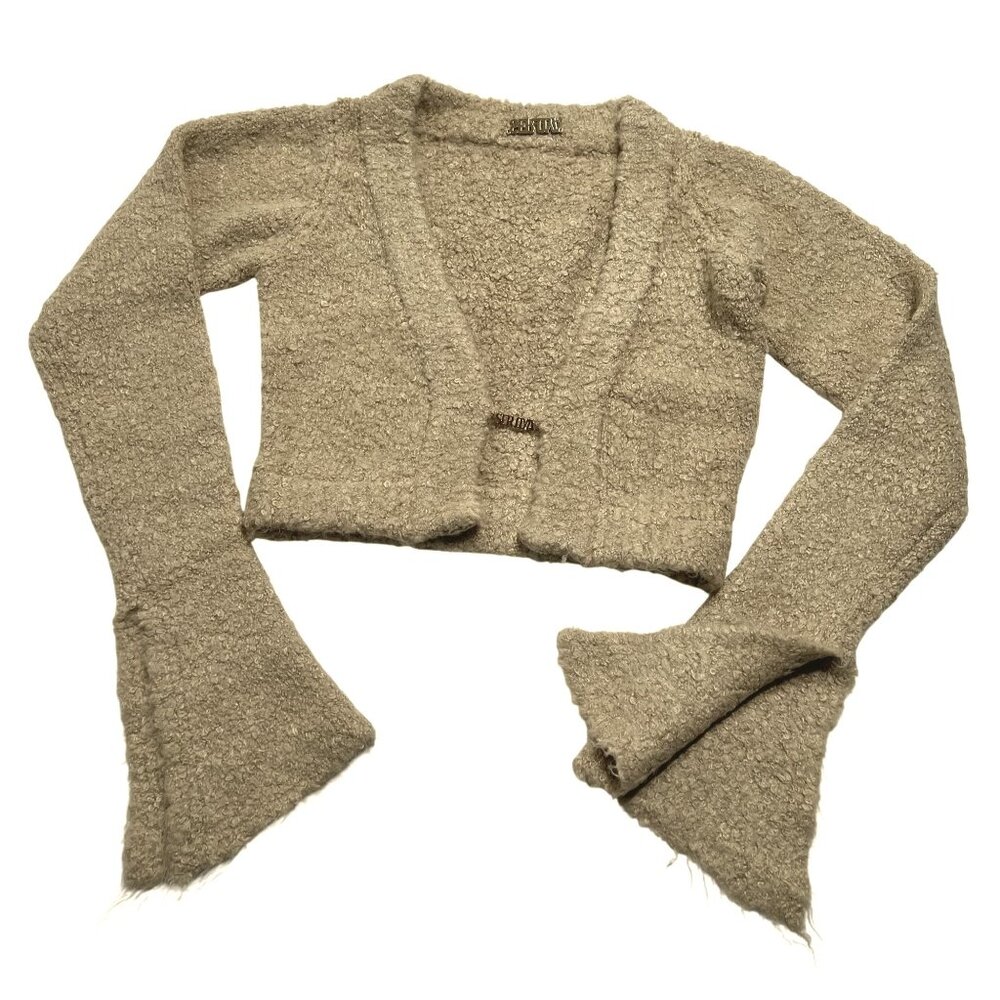 SER.O.YA Bora Boucle Cardigan in Beige